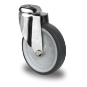 CASCOO Rückenlochlenkrolle ø 100 mm Serie P2T2 Gleitlager Edelstahl-1