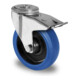 CASCOO Rückenlochlenkrolle mit Totalfeststeller ø 80 mm Serie R4F1 Rollenlager