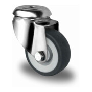 CASCOO Rückenlochlenkrolle Serie P2T2 Gleitlager Edelstahl-3