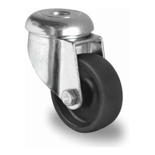 CASCOO Rückenlochlenkrolle Serie P4P4 Gleitlager