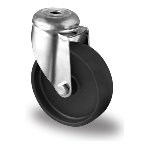CASCOO Rückenlochlenkrolle Serie P4P4 Gleitlager