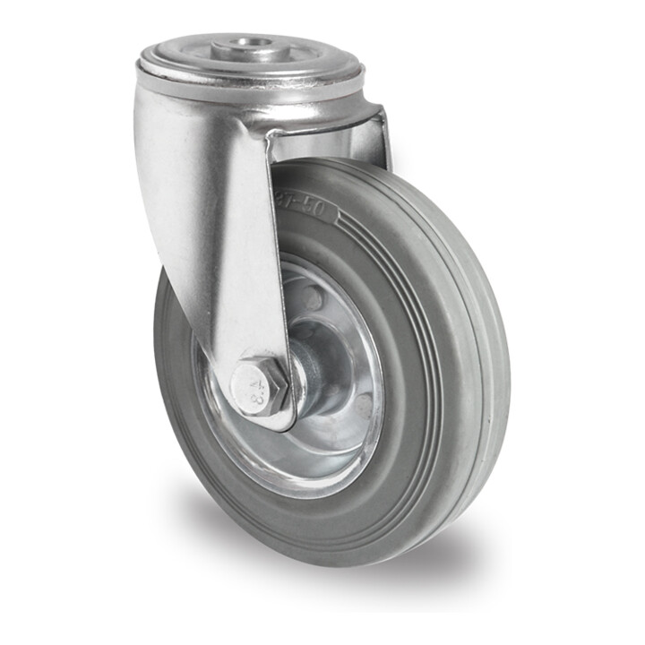 CASCOO Rückenlochlenkrolle ø 80 mm Serie SWR2 Rollenlager
