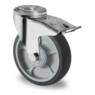 CASCOO Achterwiel met totale rem Serie P2G2 kogellager