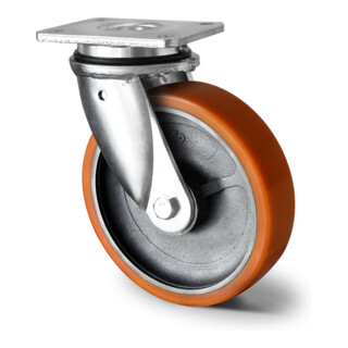 CASCOO Zwenkwiel ø 125 mm Serie I2U5 Dubbellager M-Serie