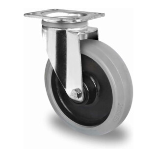 CASCOO Zwenkwiel ø 200 mm Serie R4E2 met dubbelkogellager