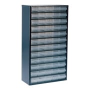 Casier de rangement raaco pour petites pièces 306 x 150 x 552 mm (l x P x H) tôle en acier 8 tiroirs