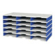STYRO Casier de tri Trio 12 compartiments H293×I723×P331mm polystyrène gris/bleu-4