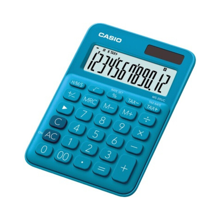 CASIO Tischrechner MS-20UC-BU blau