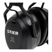Casque antibruit avec radio FM STIER, Bluetooth, AUX-2