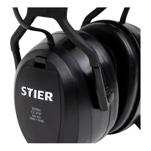 Casque antibruit avec radio FM STIER, Bluetooth, AUX