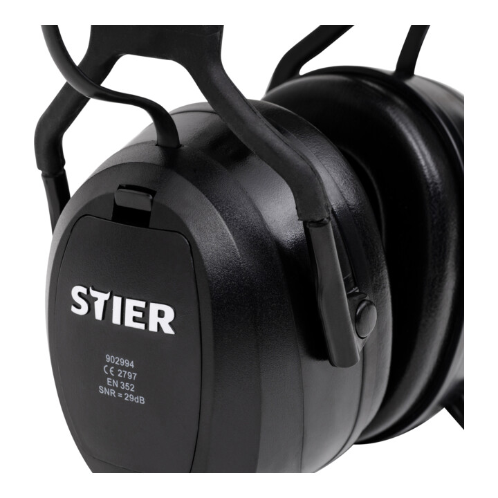 Casque antibruit avec radio FM STIER, BT, AUX