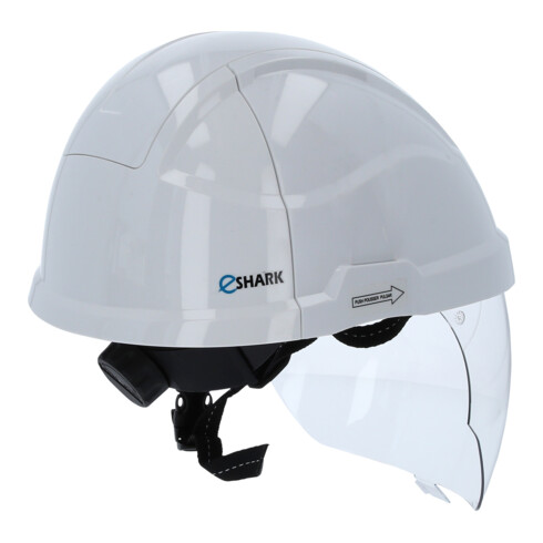 Casque de sécurité de travail avec visière, blanc KS Tools