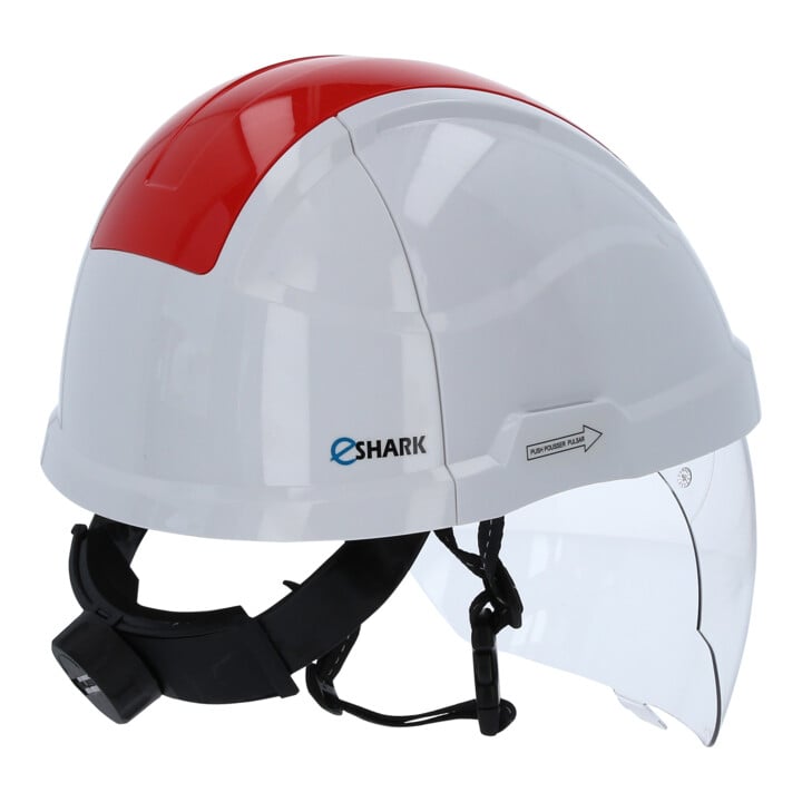 Casque de sécurité de travail avec visière, rouge KS Tools