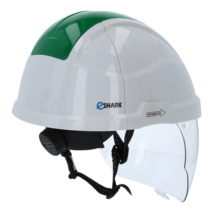 Casque de sécurité de travail avec visière, vert KS Tools