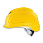 Casque de sécurité Uvex uvex pheos, taille 52 cm - 61 cm, jaune, visière courte