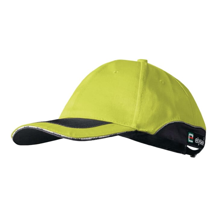 Casquette 53-61 cm jaune 80 % polyester / 20 % coton ELYSEE