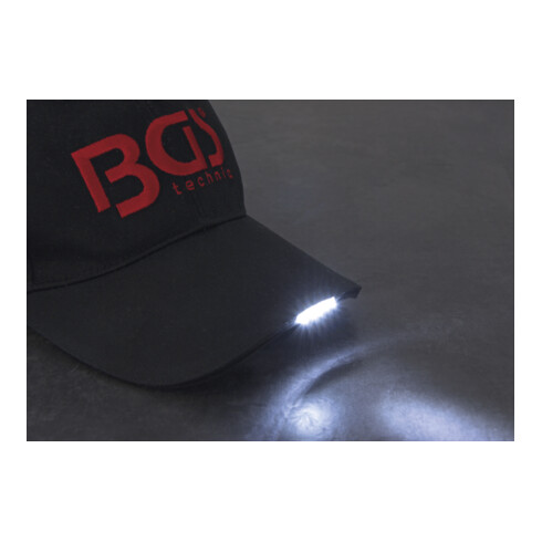 Casquette de baseball BGS avec lumière LED