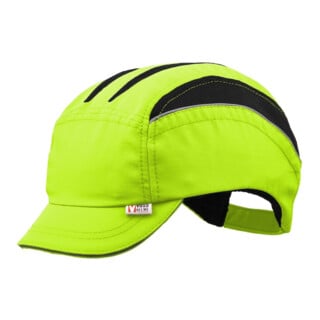 Casquette de protection VOSS-Cap neo 53-61 cm jaune de sécurité nylon EN812:2012