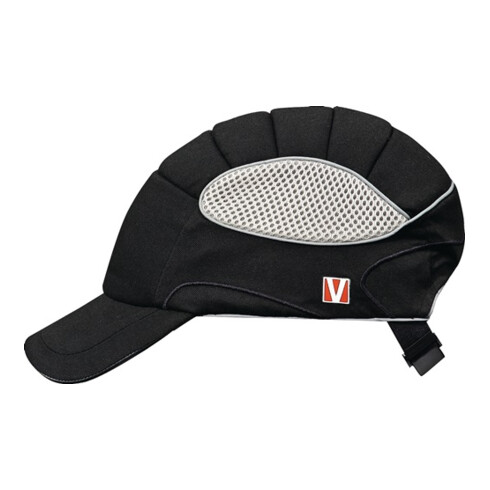 Casquette de protection VOSS-Cap pro 52-60 cm noir/noir 65 % coton / 35 % polyes