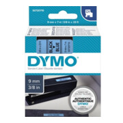 Dymo Cassetta nastro scrittura D1 S0720710 9mmx7m, nero su blu