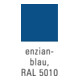 Cassettiera BK 600 H=800 x l=600 x prof.=600mm, grigio/blu, 4 cassetti estrazione semplice-3