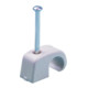 Nagelschelle fD5-7mm Clou 2x30mm avec clou en acier Krt-1