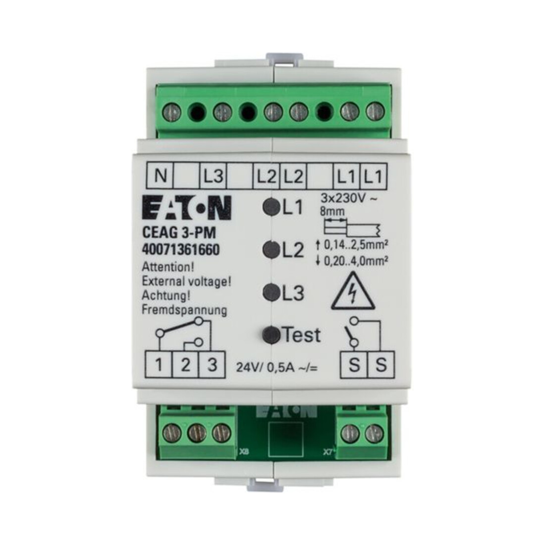 Ceag Notlichtsysteme Drei-Phasen-Überw. 3-PM Modul