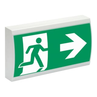 Ceag Système de secours LED panneau de sortie RAL7035 IP41 SV EURO 1-1/D LED