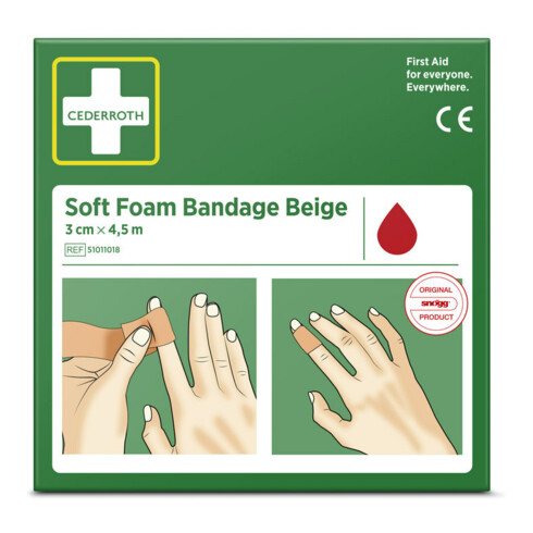CEDERROTH Bandage mousse 3 cm x 4,5 m