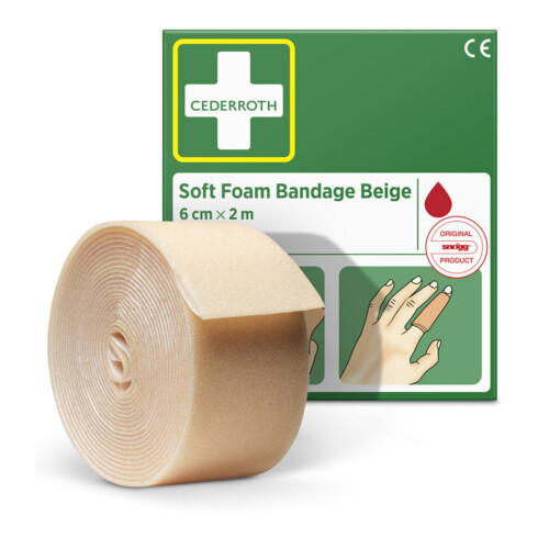 CEDERROTH Bandage mousse 6 cm x 2 m