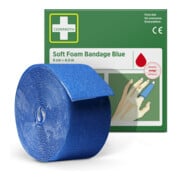 CEDERROTH Bandage mousse bleu, 6 cm x 4,5 m