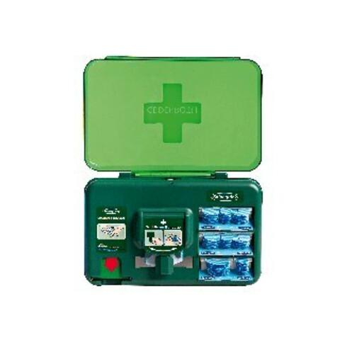 CEDERROTH Distributeur de soins des plaies bleu Distributeur de premiers secours