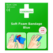 CEDERROTH Mousse douce auto-adhésive élastique pour pansements, bleu, rl. 6 cm x 2 m-3