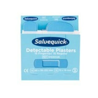 CEDERROTH Salvequick Recharge Bandelettes Bout de Doigt, détectables 35 pcs