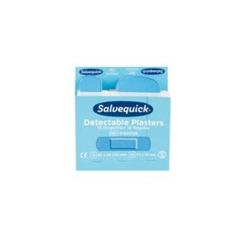 CEDERROTH Salvequick Recharge Bandelettes Bout de Doigt, détectables 35 pcs
