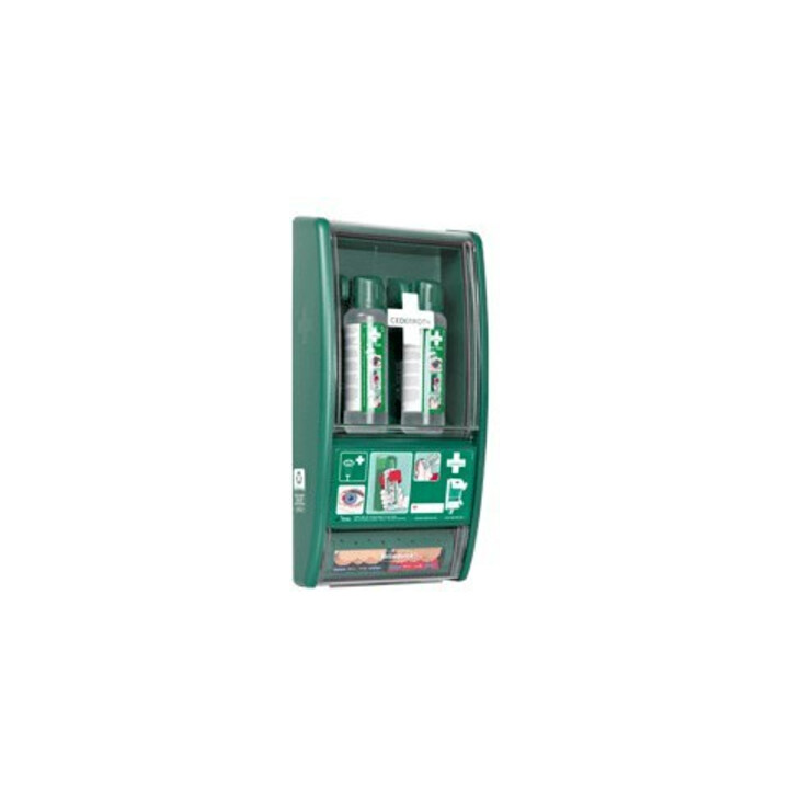 CEDERROTH Station de lavage oculaire 2 x 0,5 l, 1 distributeur de pansements