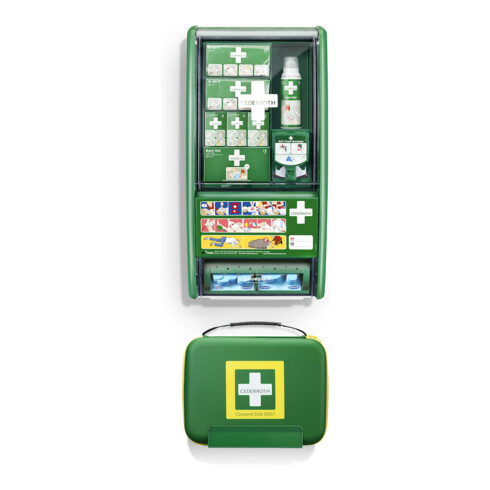 CEDERROTH Station de premiers secours et brûlures avec contenu