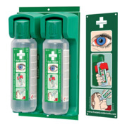 CEDERROTH Support mural pour 2 flacons de rinçage oculaire 500 ml
