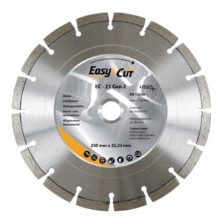 CEDIMA Disque de séparation diamant EC-21.2 230x2,4x12x22,23mm