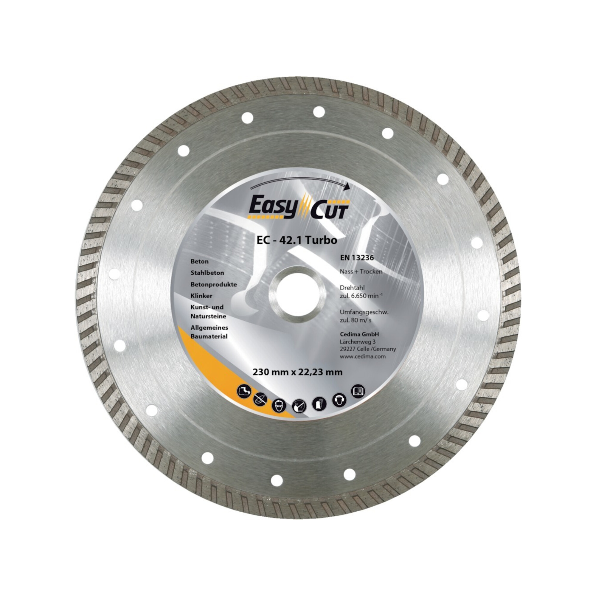 CEDIMA Trennscheibe Diamant EC-42.1 230x2,6x10x22,23mm