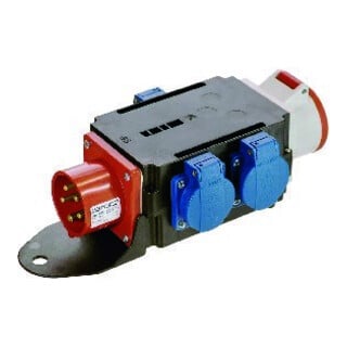 CEE-Adapter MIXO BRIGACH 1xCEE-Stecker 400V,16 A,5-polig IP44 AS-SCHWABE