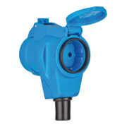 CEE haakse koppeling 230V/16A IP44 - 1x 230V/16A, 1x 230V CEE 16A 3-polig-4