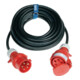 CEE-Rallonge 16 A 400 V 10 m H07RN-F 5x2,5 mm² noir IP44-1
