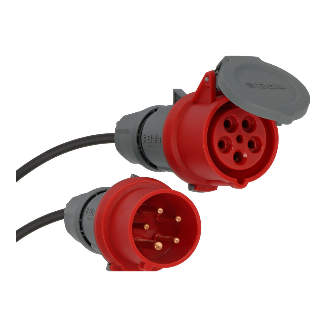 CEE-verlengkabel IP44 10m zwart H07RN-F 5G2,5 5-polig