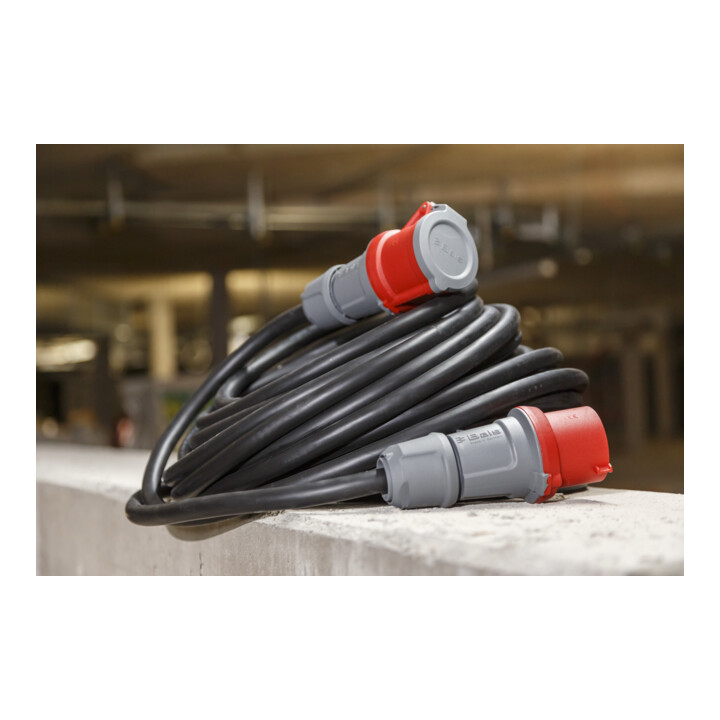 CEE-verlengkabel IP44 30 m zwart H07RN-F 5G1,5 5-polig