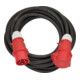 CEE Verlengsnoer IP44 10m zwart H07RN-F 5G6,0 5-polig 400V/32A