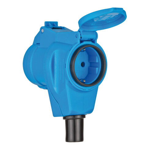 CEE-Winkelkupplung 230V/16A IP44 - 1x 230V/16A, 1x 230V CEE 16A 3-polig