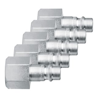 CEJN Nippel mit Innengewinde Set 5-teilig, Anschluss-Innengewinde: 1/4 Zoll