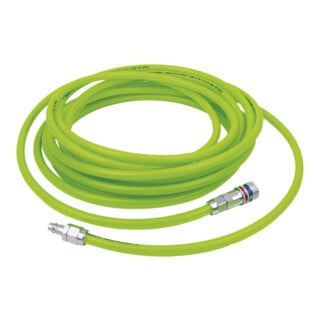 CEJN PU Schlauchset High Vis mit Sicherheits-Stahlkupplung eSafeDurchmesser 8x12 mm, nutzbare Schlauchlänge: 5 m