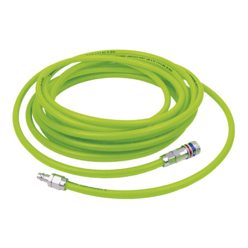 CEJN PU Schlauchset High Vis mit Sicherheits-Stahlkupplung eSafeDurchmesser 8x12 mm, nutzbare Schlauchlänge: 5 m
